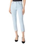 J Brand Ruby High-rise Cropped Cigarette Jeans In Surf Destruct