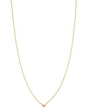 Zoe Chicco 14k Yellow Gold Itty Bitty Butterfly Charm Necklace, 16