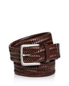 Cole Haan Men's Woven Stretch Leather Belt