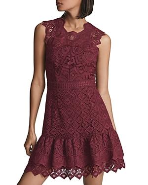 Reiss Delilah Lace Mini Dress