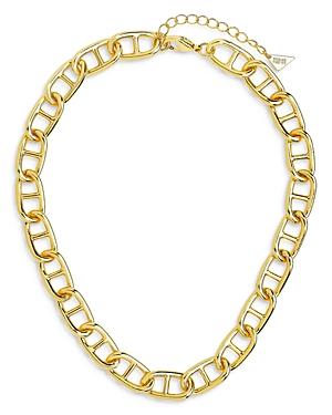 Sterling Forever Anchor Chain Link Choker Necklace, 14