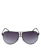 Carrera Men's Polarized Brow Bar Aviator Sunglasses, 64mm