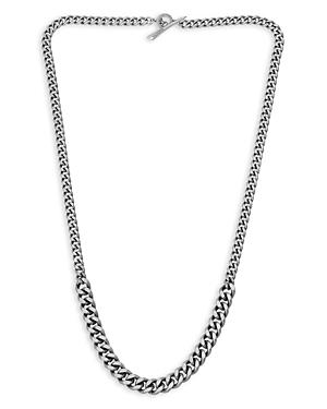 Allsaints Men's Sterling Silver Statement Necklace, 20