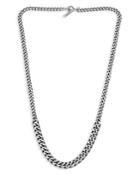 Allsaints Men's Sterling Silver Statement Necklace, 20