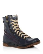 Diesel Men's Tatradium Valadium Leather Sneaker Boots