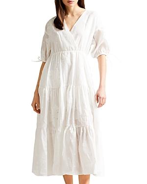 Ted Baker Darita Puff Sleeve Midi Dress