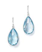 Ippolita Sterling Silver Rock Candy Teardrop Earrings With Blue Topaz
