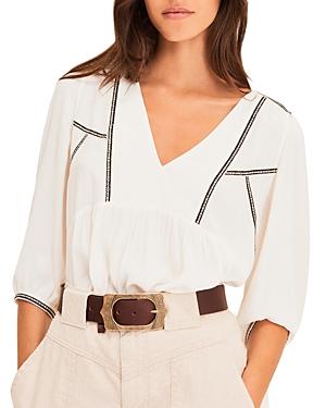 Ba & Sh Amber Embroidered Empire Waist Top