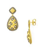 Freida Rothman Pave Drop Earrings