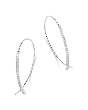 Bloomingdale's Micro-pave Diamond Threader Earrings In 14k White Gold, 0.50 Ct. T.w. - 100% Exclusive