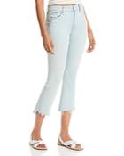 Mother The Insider High Rise Crop Step Fray Jeans In Sexico Mexico