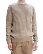 A.p.c. Fabien Ribbed Knit Regular Fit Crewneck Sweater