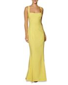 Laundry By Shelli Segal Square Neck Mermaid Gown