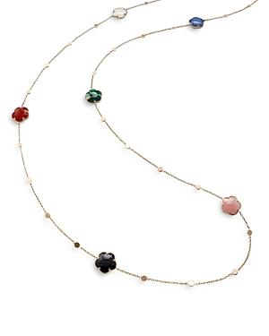 Pasquale Bruni 18k Rose Gold Petit Joli Station Necklace With Rainbow Gemstone & Diamonds