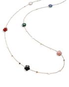 Pasquale Bruni 18k Rose Gold Petit Joli Station Necklace With Rainbow Gemstone & Diamonds