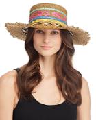 Echo Jubilee Embroidered Boater Hat
