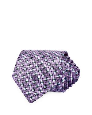 The Men's Store At Bloomingdale's Floral Grid Silk Classic Tie - 100% Exclusive