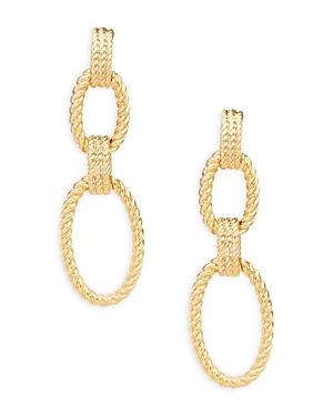 Lauren Ralph Lauren Rope Detailed Double Drop Earrings