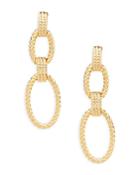 Lauren Ralph Lauren Rope Detailed Double Drop Earrings