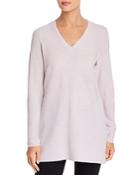 Eileen Fisher Wool V-neck Tunic Sweater