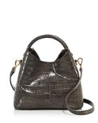 Elleme Croc-embossed Satchel