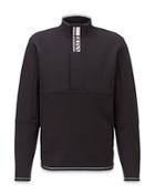 Boss Sweat Zip Up Logo Sweater