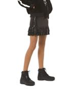 Michael Michael Kors Tiered Metallic Dot-embellished Skirt