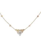 Pasquale Bruni 18k Rose, White & Yellow Gold Necklace With White & Champagne Diamonds, 16.5