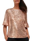 Whistles Sada Sequined Top