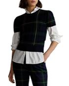Polo Ralph Lauren Plaid Short-sleeve Sweater