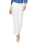 Nydj Everyday Pleated Striped Ankle Pants
