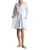 Polo Ralph Lauren A-line Cotton Broadcloth Shirtdress