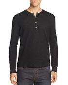 John Varvatos Collection Double-face Crinkle Henley Shirt