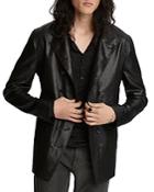 John Varvatos Collection Double-breasted Button Front Slim Fit Jacket