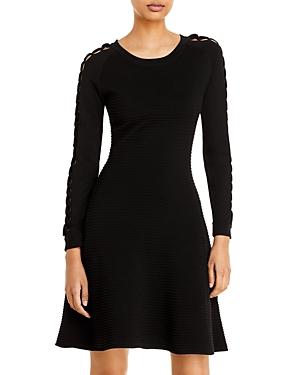 Emporio Armani Ottoman Open Cable Sleeve Dress