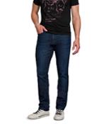 John Varvatos Star Usa Bowery Slim Fit Jeans In Oiled Blue