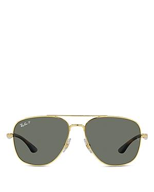 Ray-ban Men's Polarized Aviator Sunglasses, 56mm