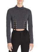 Do And Be Lace-up Cropped Top - 100% Exclusive