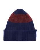 Paul Smith Color-block Lambswool Beanie Hat