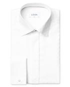 Eton Satin Checkerboard Formal Slim Fit Dress Shirt