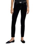 Polo Ralph Lauren Skinny Jeans In Flocked Black