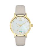Kate Spade New York Aries Metro Leather Strap Watch, 34mm