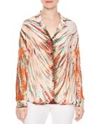 Sandro Goa Embellished Silk Shirt