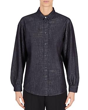 Armani Metallic Denim Top
