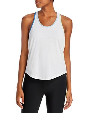 Aqua Contrast Trim Racerback Tank Top - 100% Exclusive