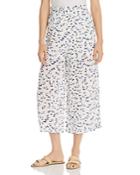 Lost And Wander Rain Printed Wide-leg Cropped Pants