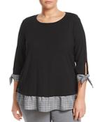 Status By Chenault Plus Layered Look Top