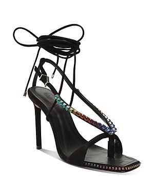 Schutz Women's Vikki Embellished Ankle Tie Sandals