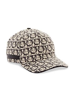 Salvatore Ferragamo Jacquard Gancini Print Baseball Cap