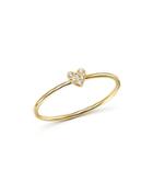 Zoe Chicco 14k Yellow Gold Tiny Diamond Heart Ring